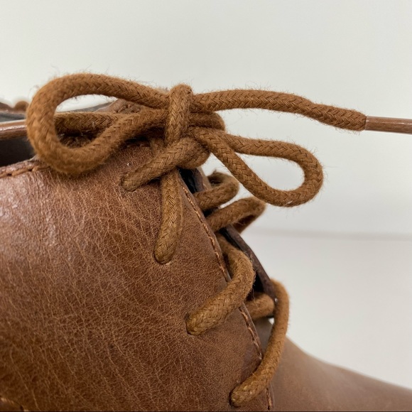 Vince Camuto Canasta Clog Booties Brown Leather Studded Lace Up Boho Hippie 5.5 - Picture 10 of 13